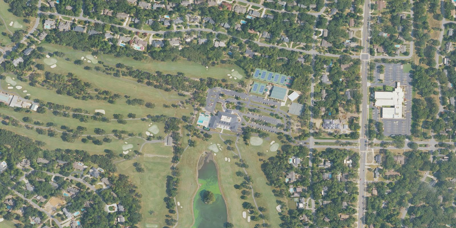 Satellite view of Pleasant Valley Country Club