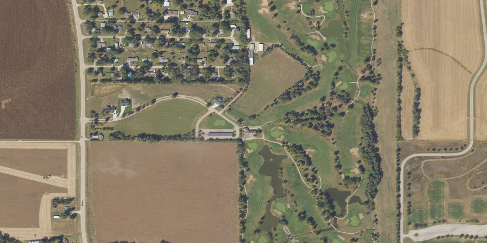 Satellite view of Pleasant Valley Golf Course