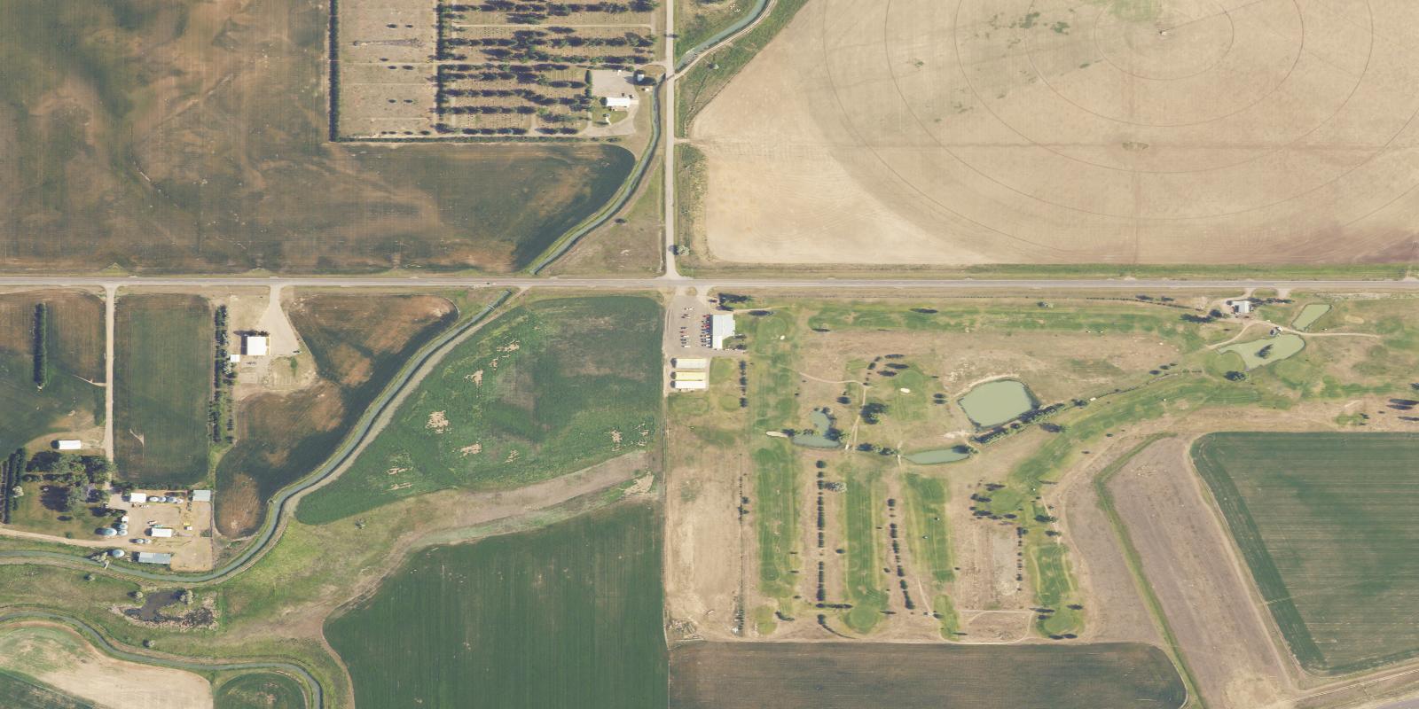 Satellite view of Pondera Golf Course