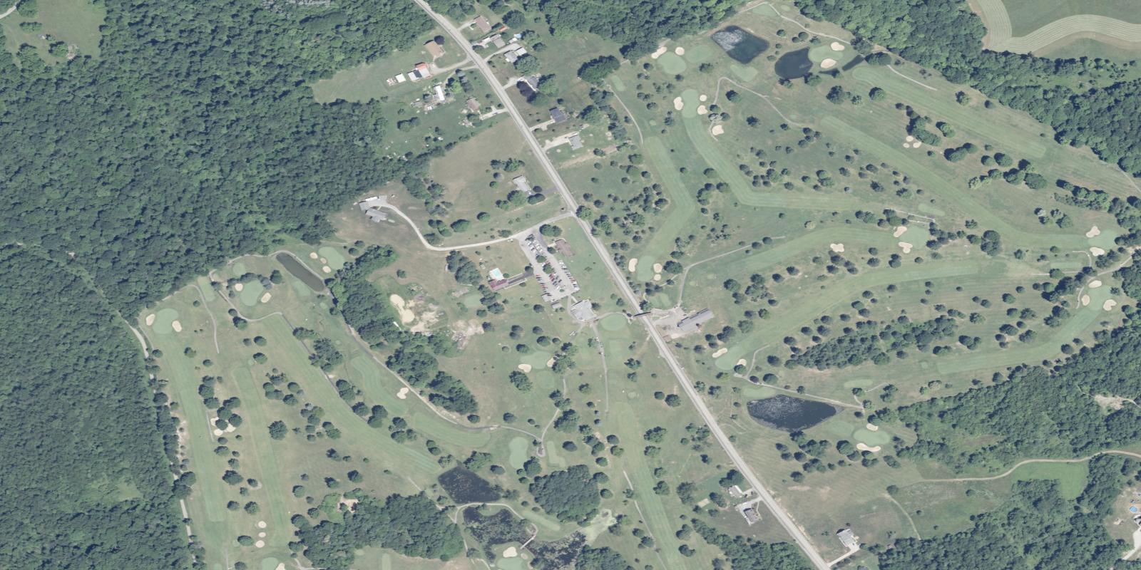 Satellite view of Ponderosa Golf Course