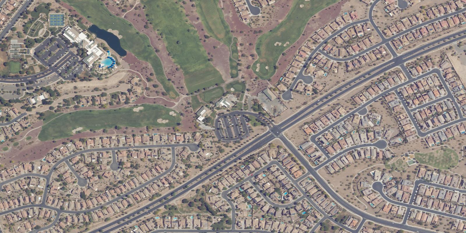 Satellite view of Poston Butte Golf Club