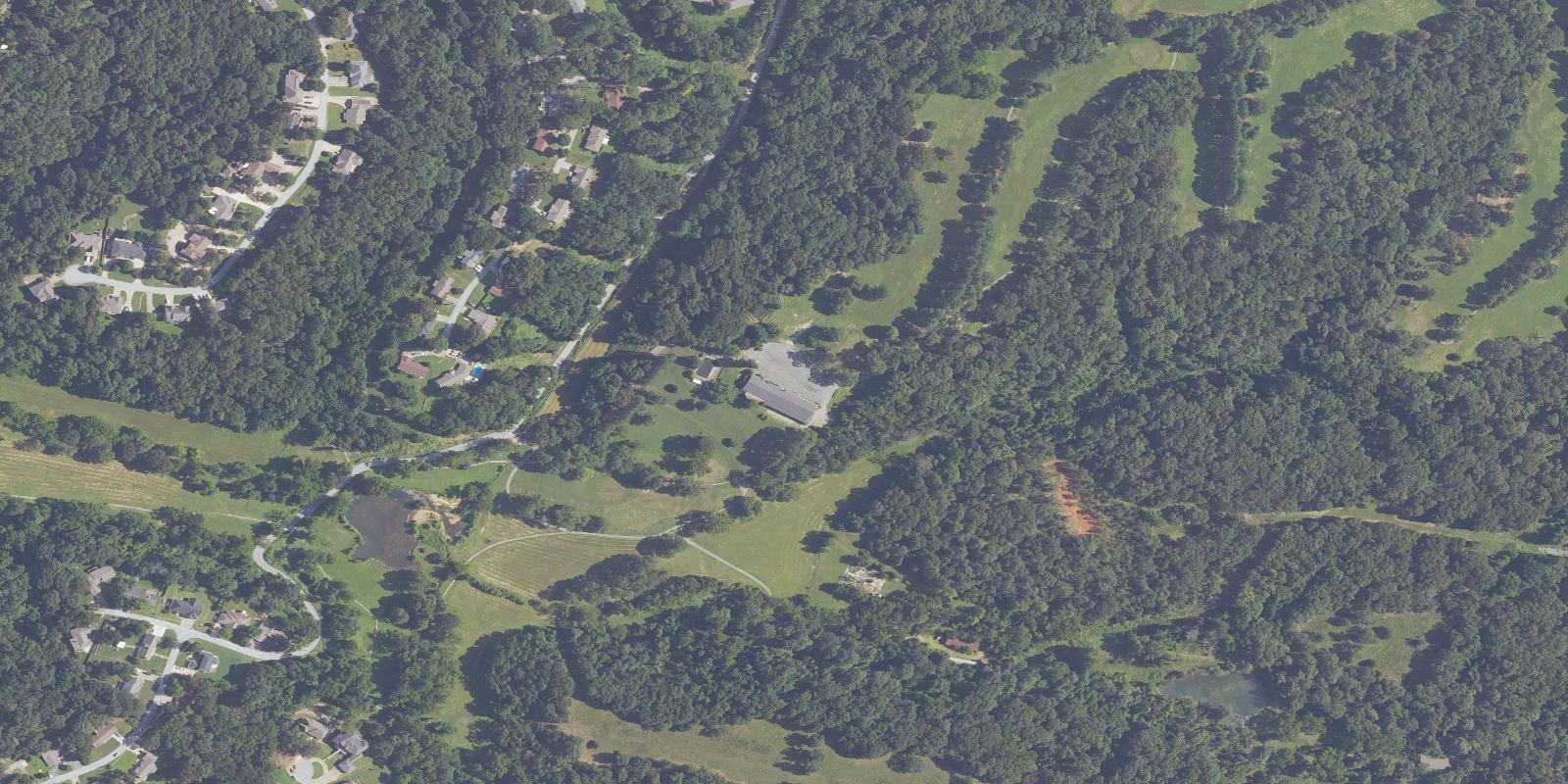 Satellite view of Prairie Creek Country Club
