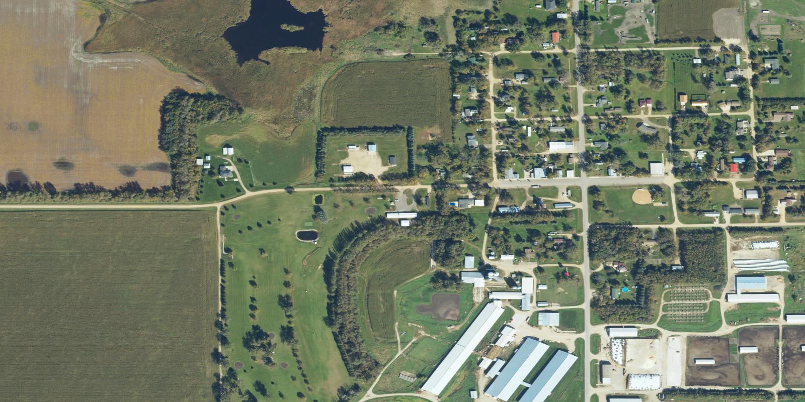 Satellite view of Prairie Dunes Golf Course