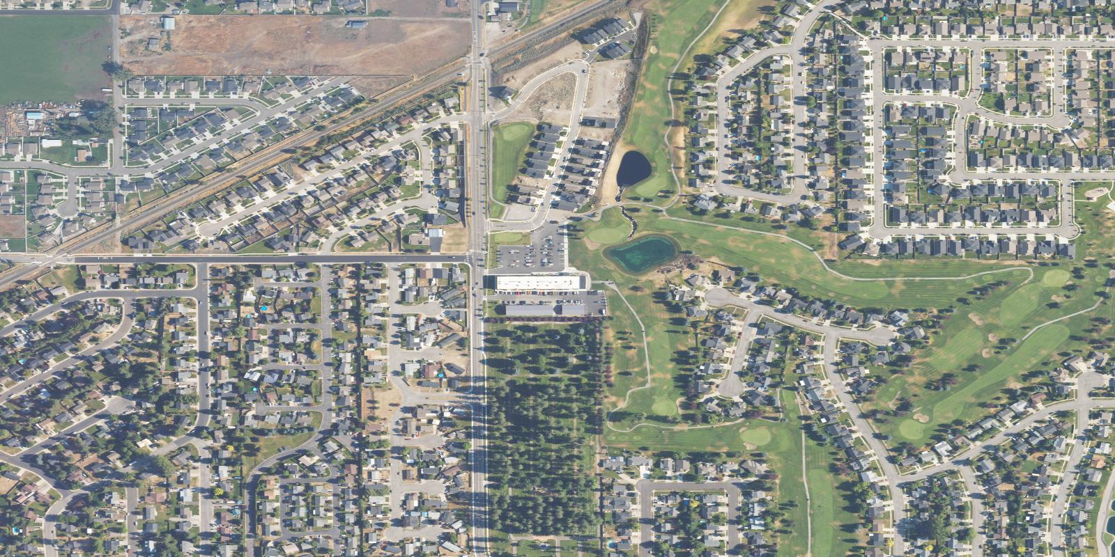Satellite view of Prairie Falls Golf Club