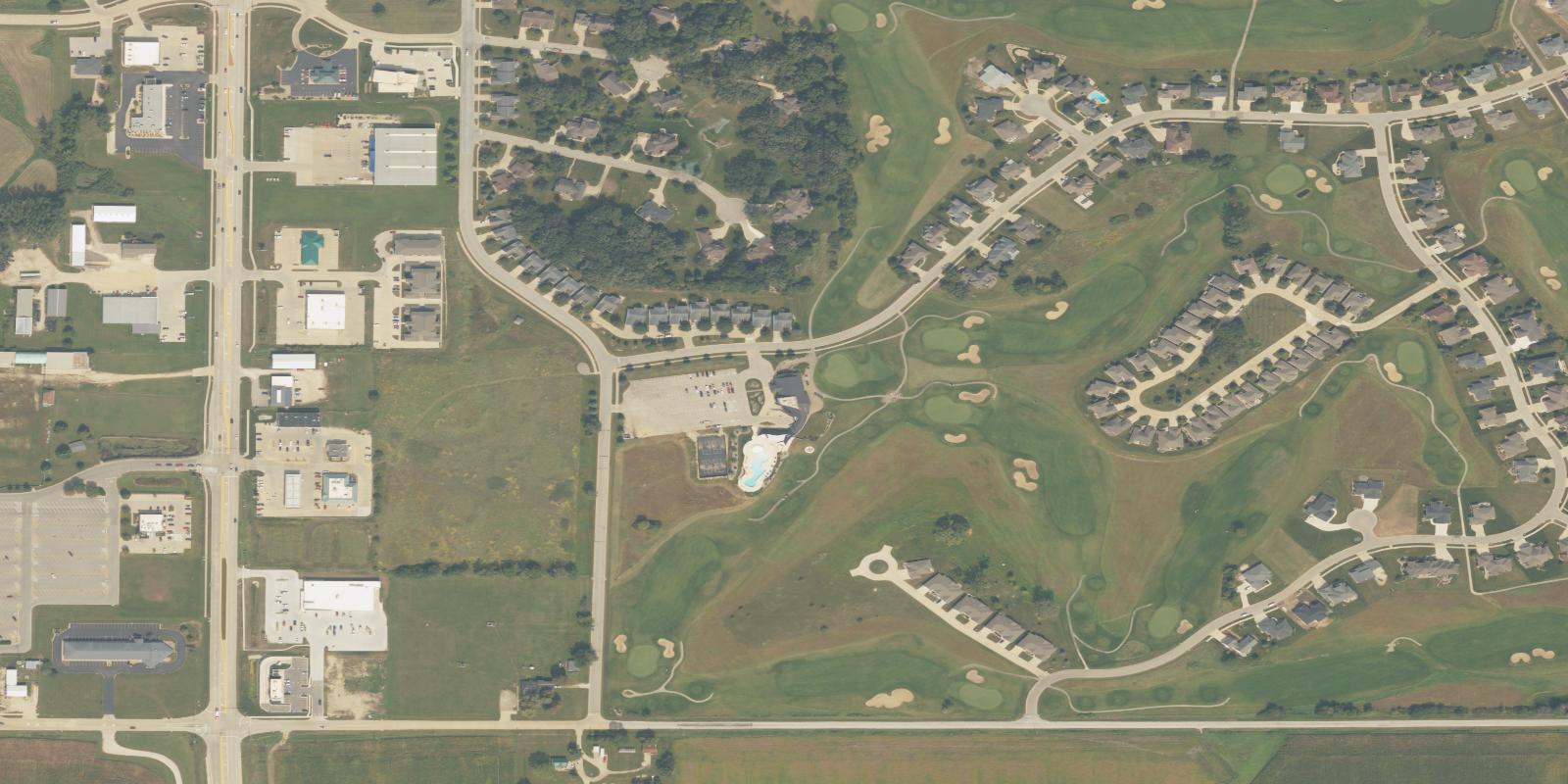 Satellite view of Prairie Links Golf Club