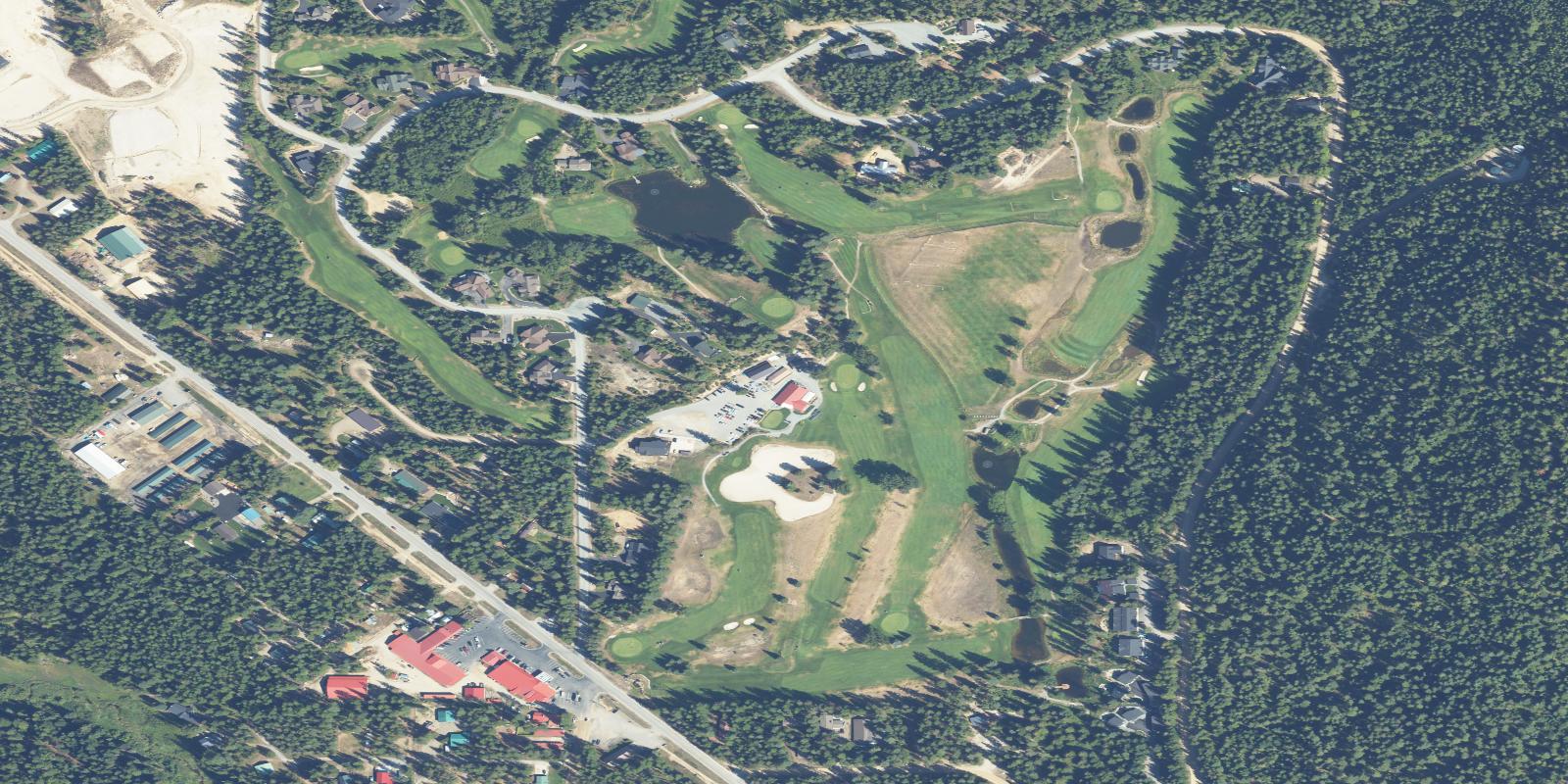 Satellite view of Priest Lake Golf Course