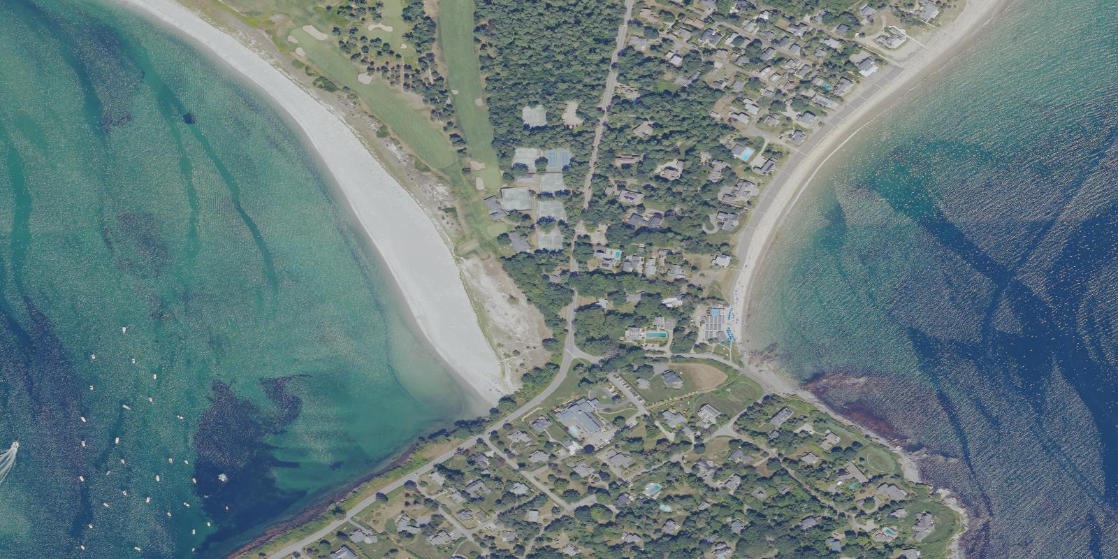 Satellite view of Prouts Neck Country Club