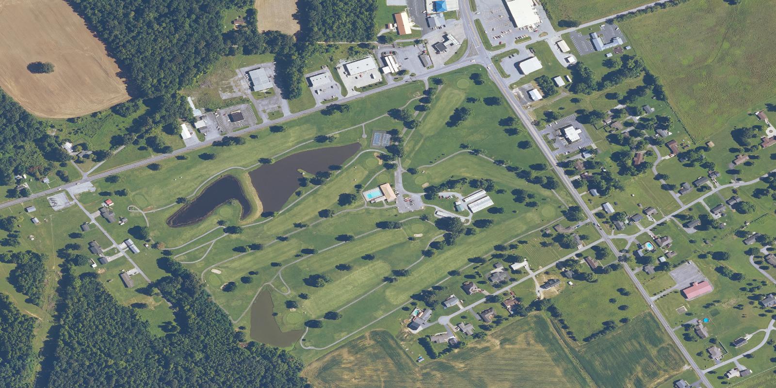 Satellite view of Providence Municipal Golf Course