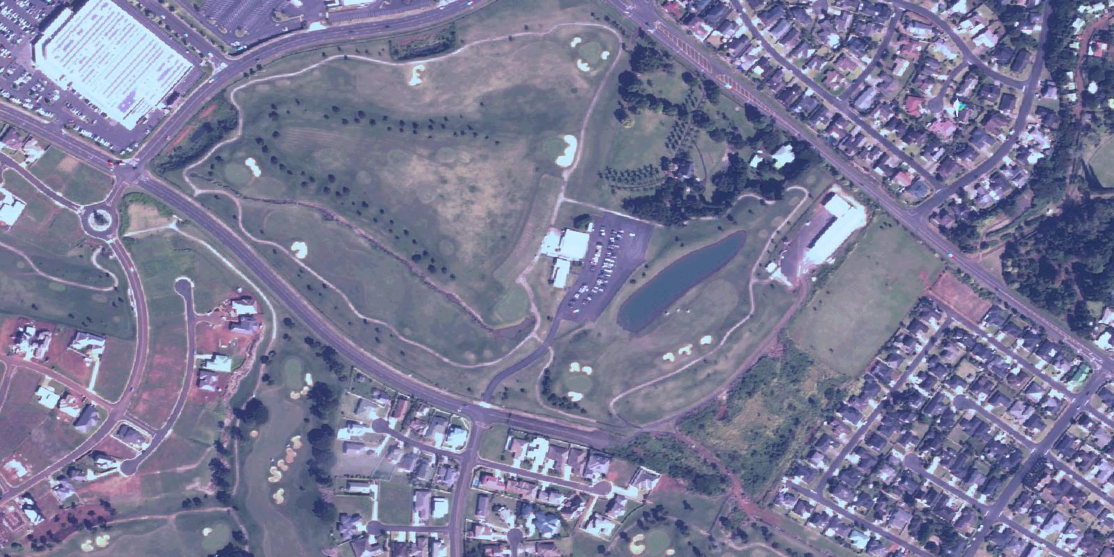 Satellite view of Puakea Golf Course