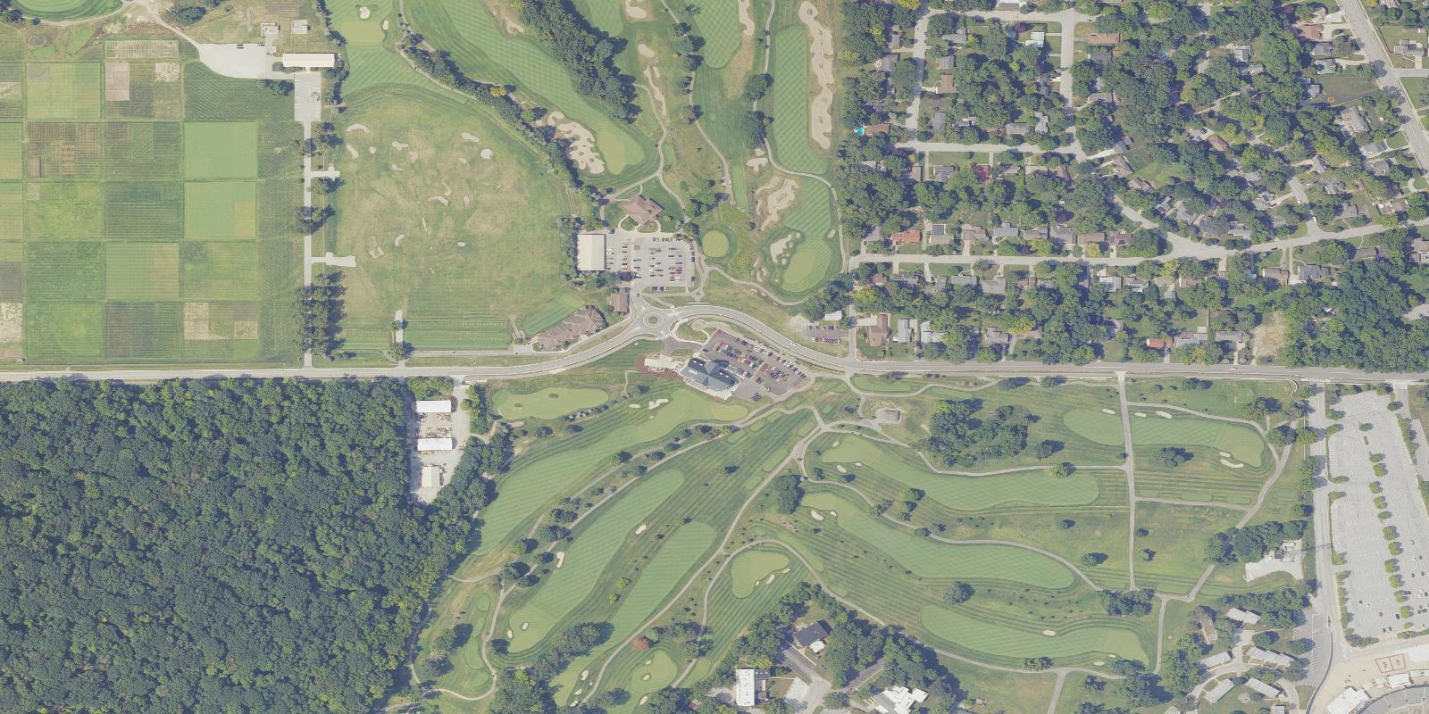 Satellite view of Purdue - Birck Boilermaker Golf Complex - Ackerman Hill Course