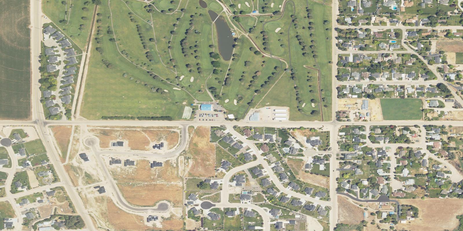 Satellite view of Purple Sage Municipal Golf Course