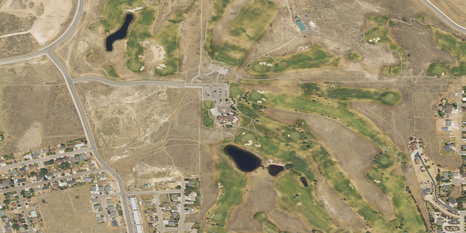 Satellite view of Purple Sage Municipal Golf Course