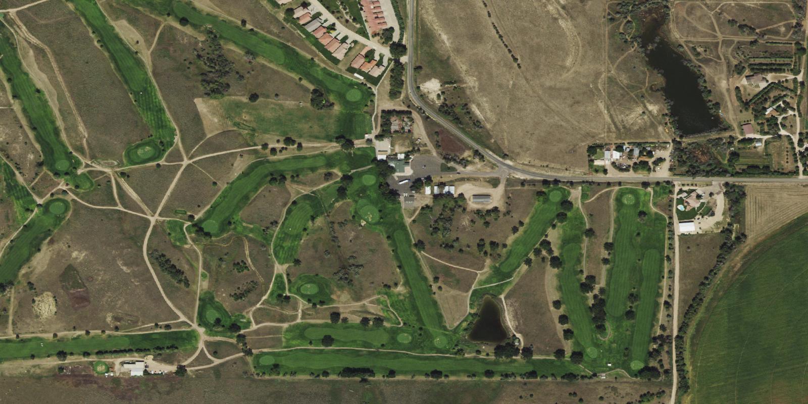 Satellite view of Quail Dunes Golf Course at Fort Morgan