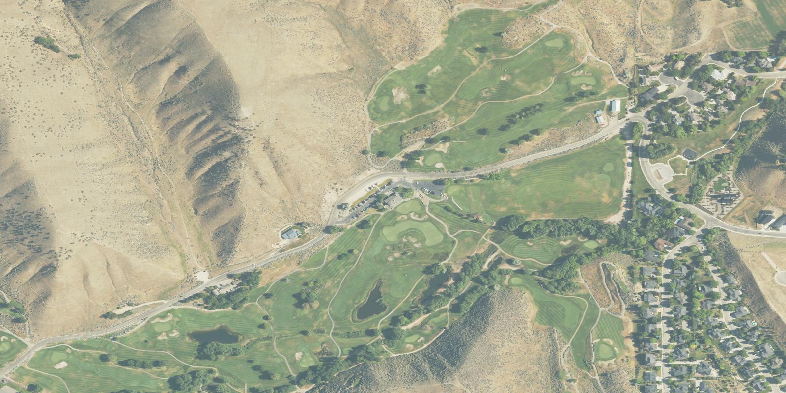 Satellite view of Quail Hollow Golf Club