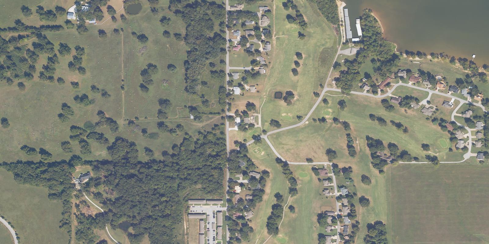 Satellite view of Quail Ridge Golf Course