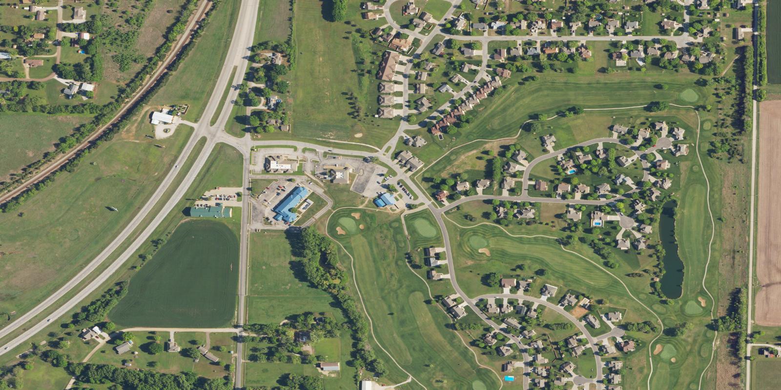 Satellite view of Quail Ridge Golf Course
