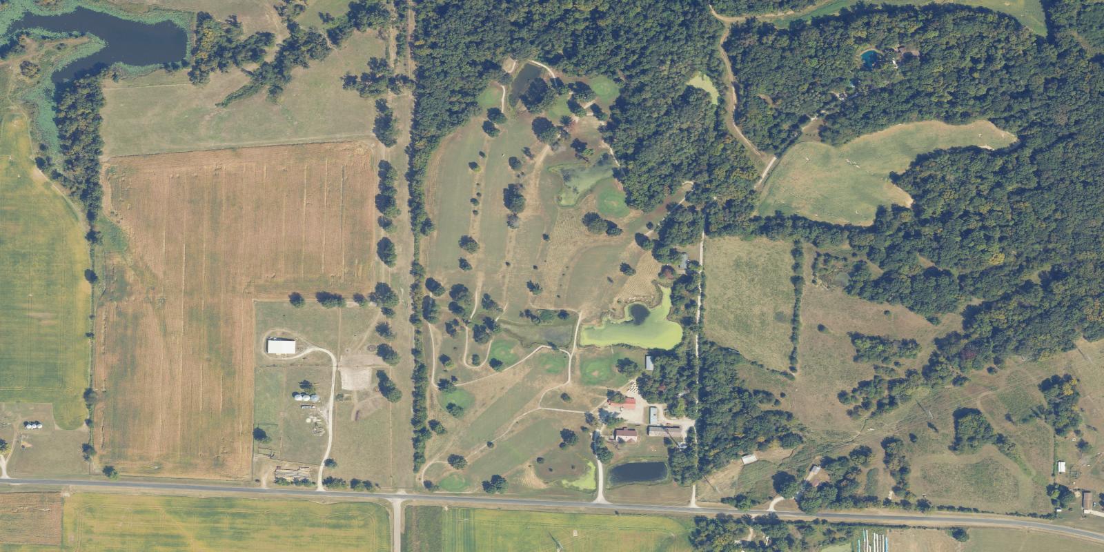 Satellite view of Ramsey Lake Golf Course