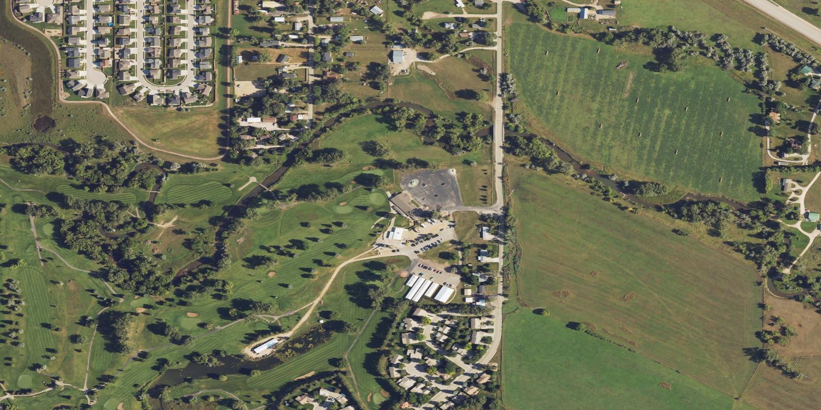 Satellite view of Rapid City Elks Golf Course