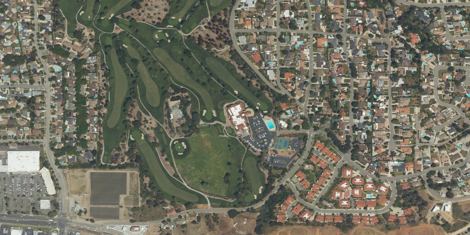 Satellite view of Red Hill Country Club