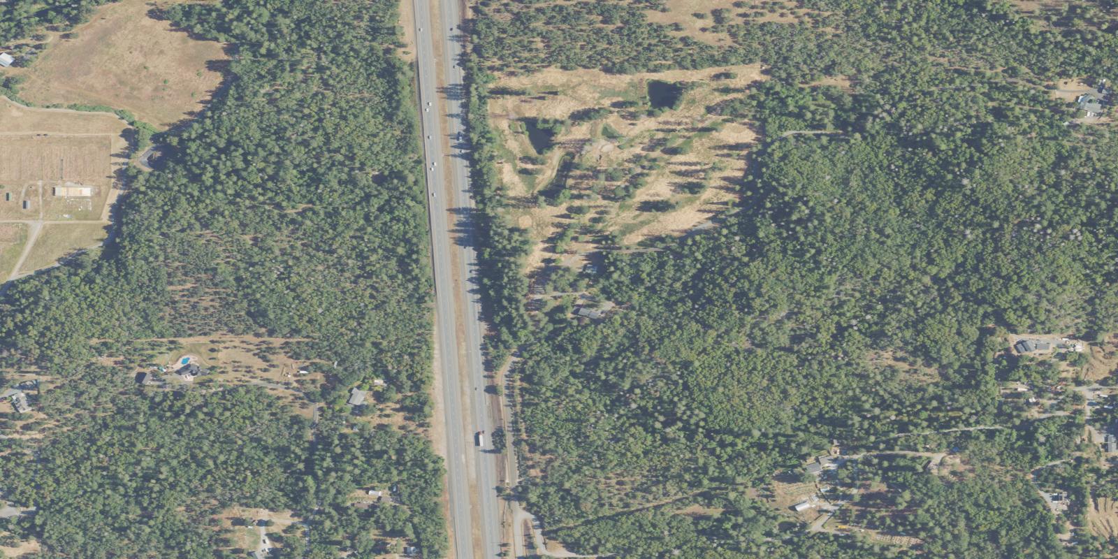 Satellite view of Red Mountain Golf Course