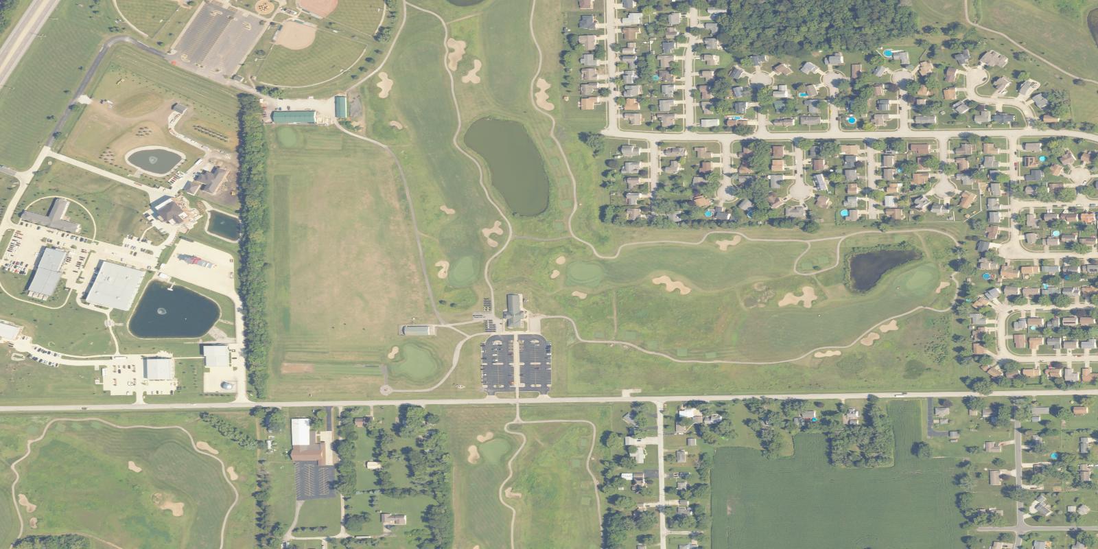 Satellite view of Red Tail Run Golf Club