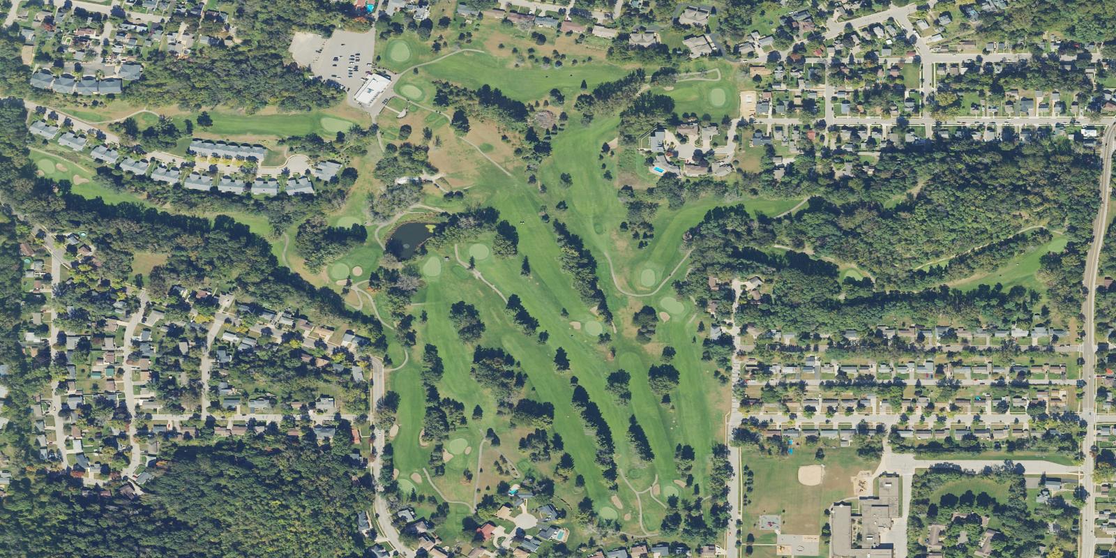 Satellite view of Red Wing Golf Club
