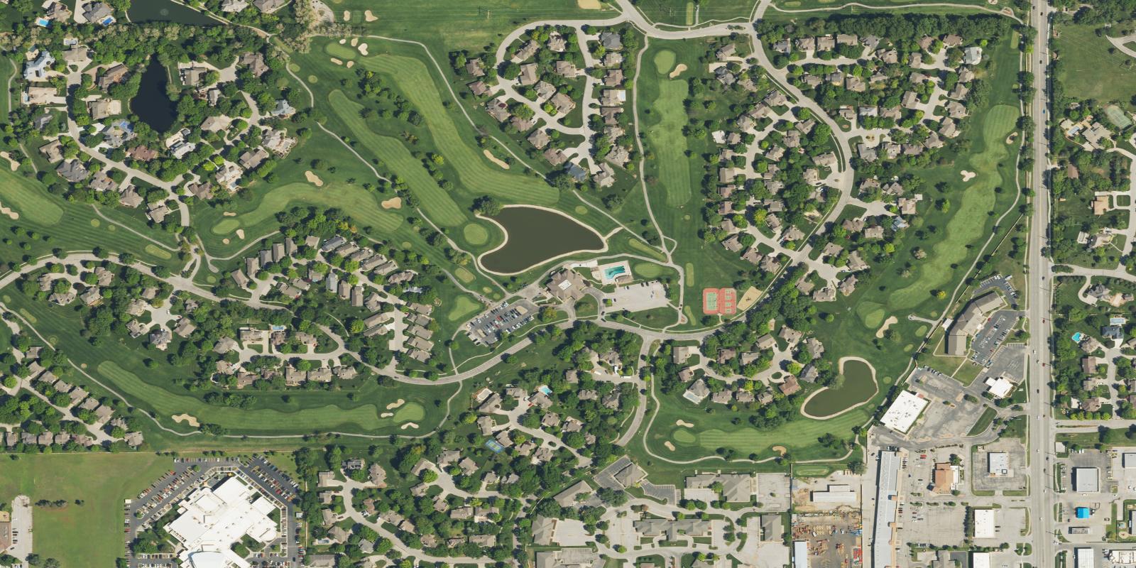 Satellite view of Reflection Ridge Golf Club