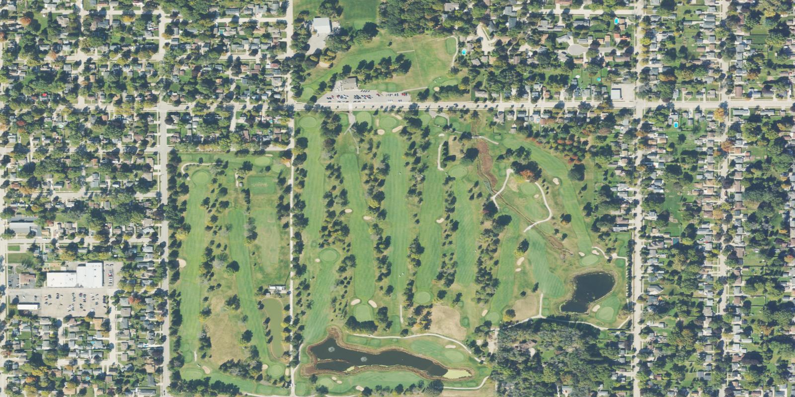 Satellite view of Reid Municipal Golf Course