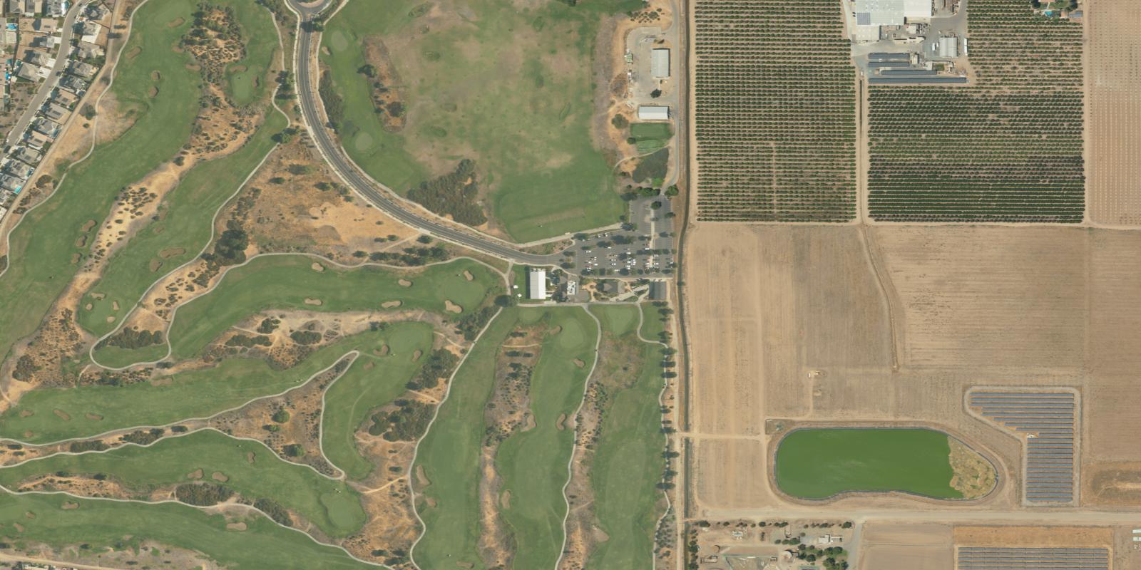 Satellite view of Ridge Creek Dinuba Golf Club