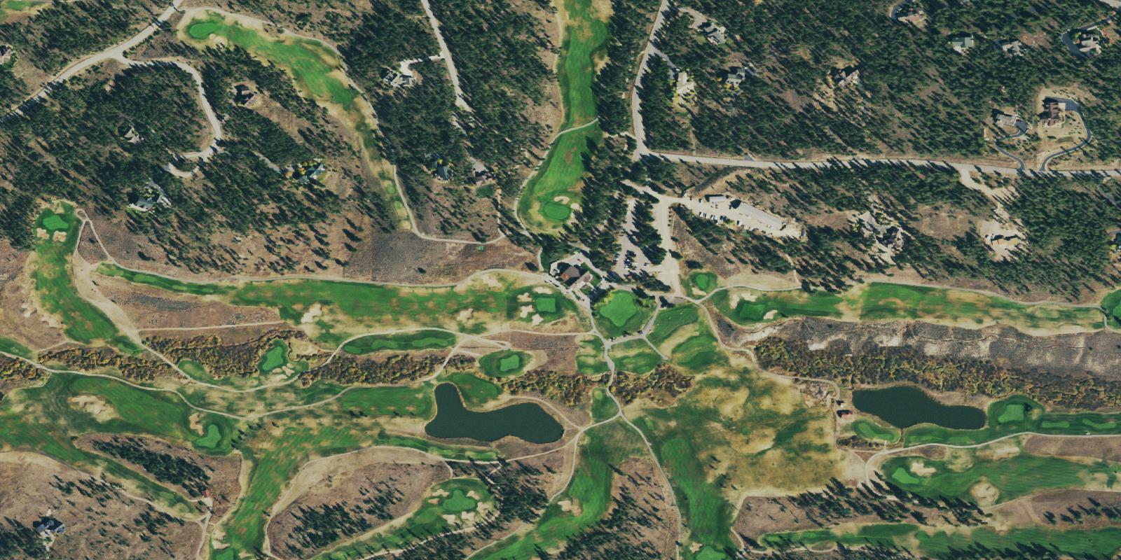 Satellite view of Ridge Golf Course At Pole Creek Golf Club
