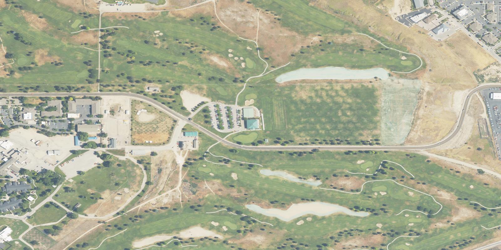 Satellite view of Ridgecrest Golf Course
