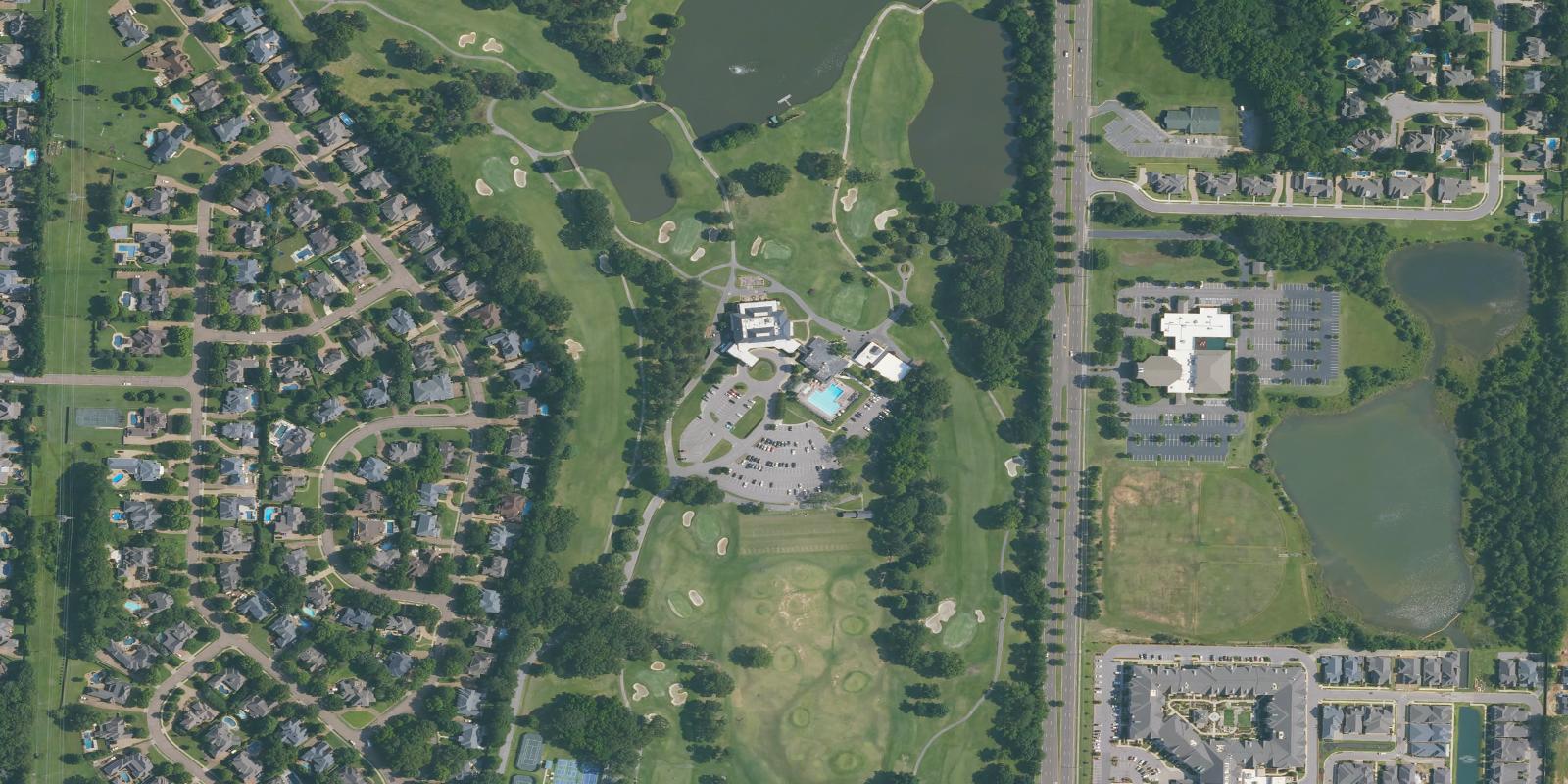 Satellite view of Ridgeway Country Club