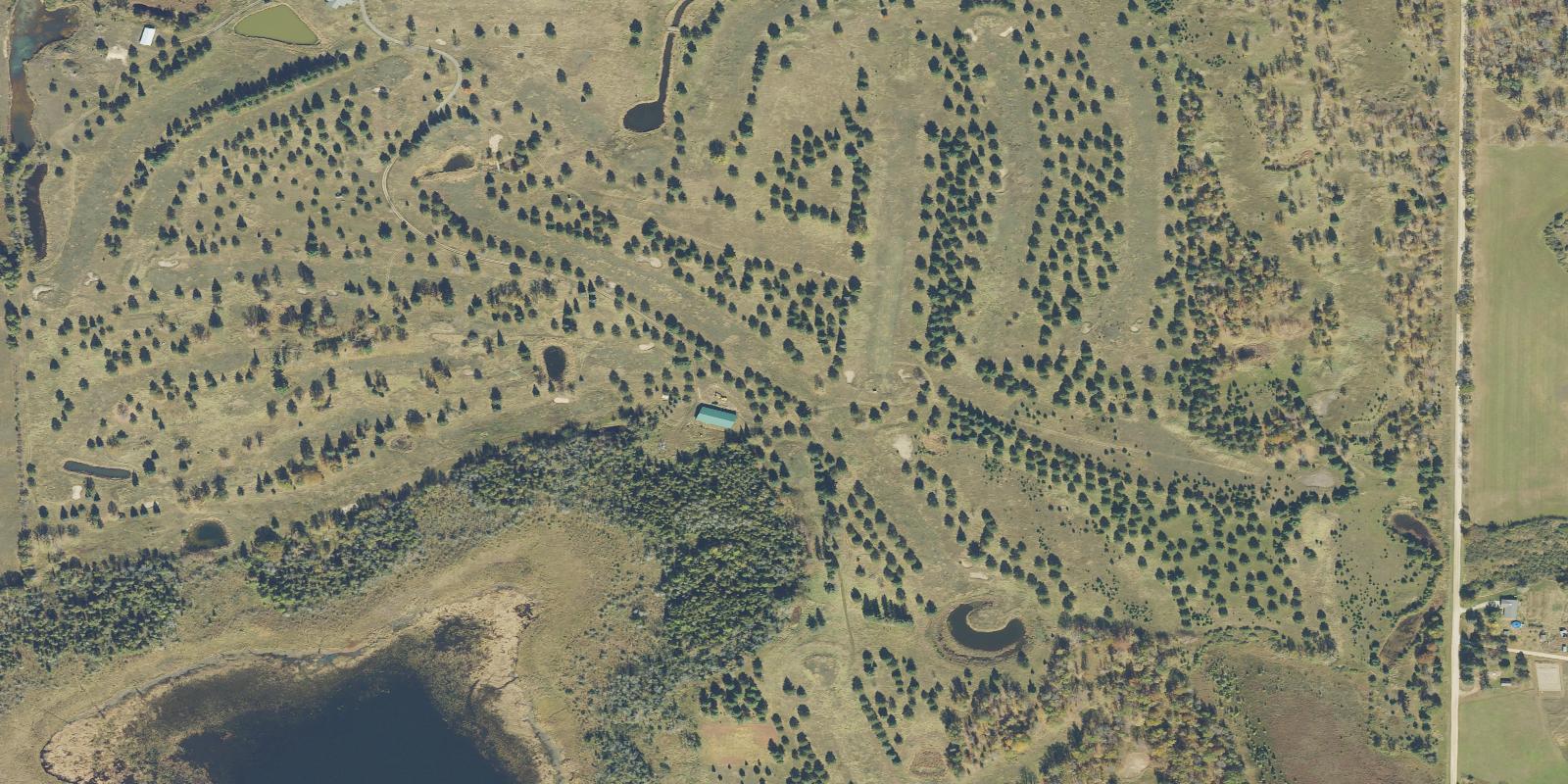 Satellite view of Ridgewood Golf Course