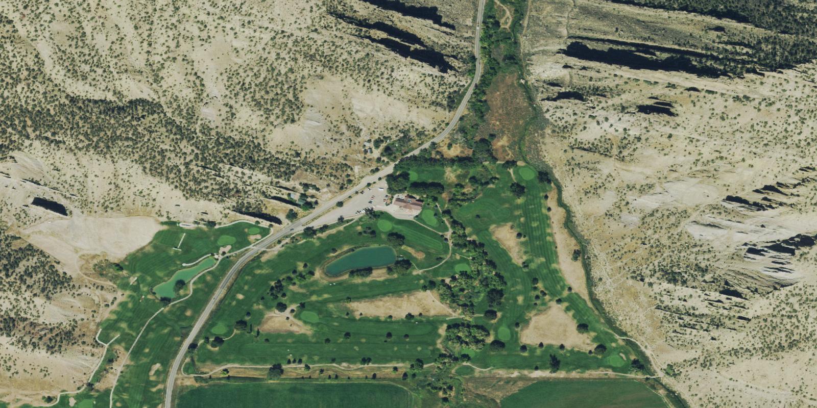 Satellite view of Rifle Creek Golf Course