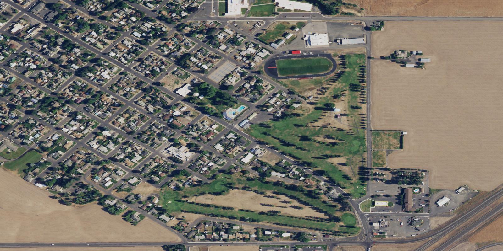 Satellite view of Ritzville Municipal Golf Course