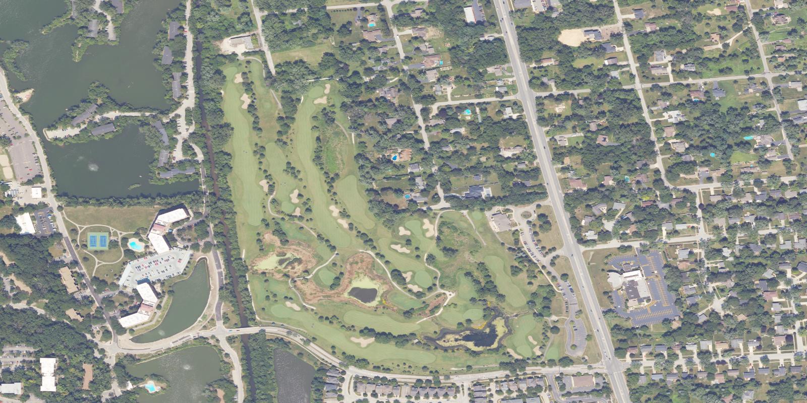 Satellite view of River Bend Golf Club
