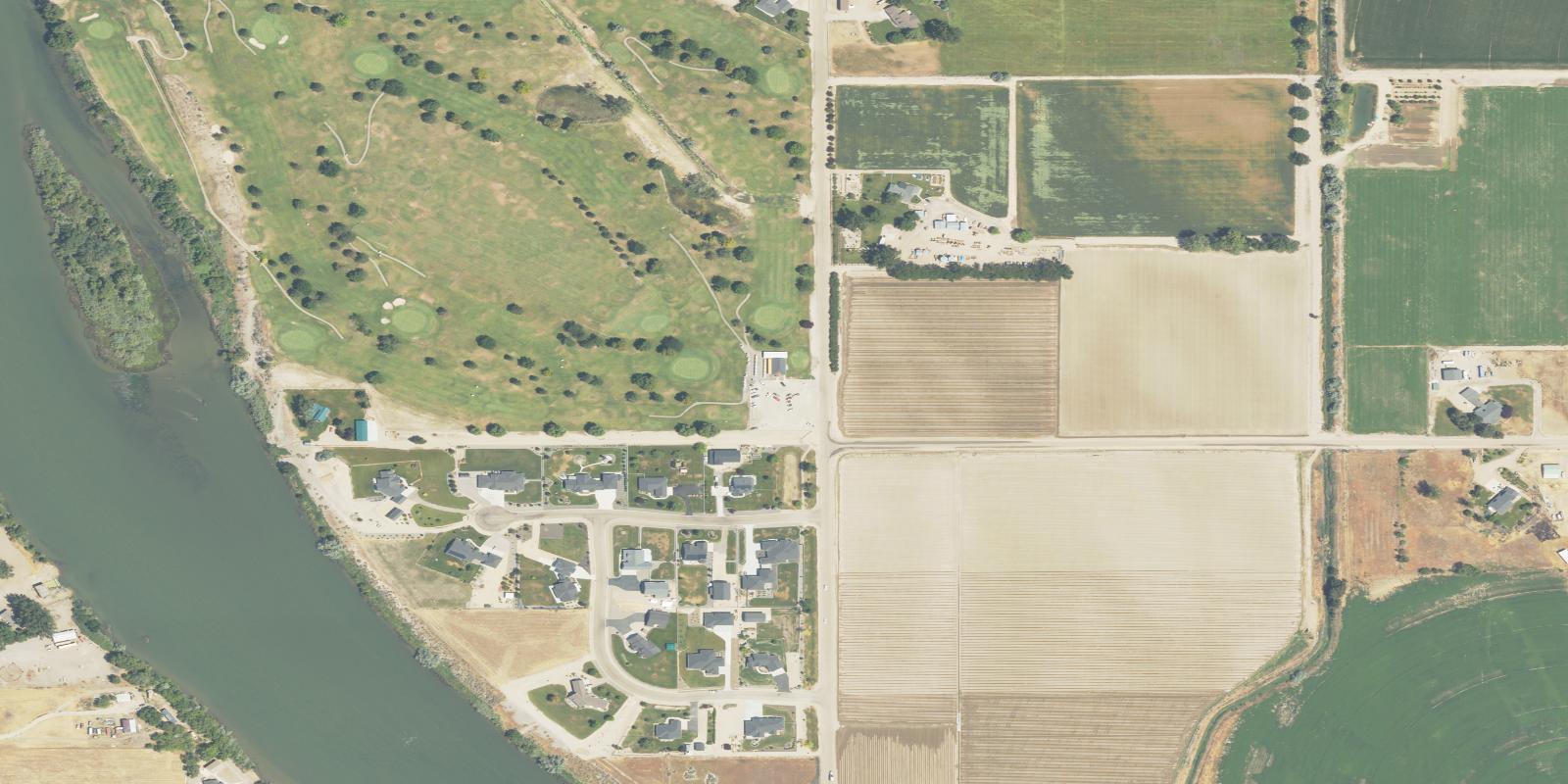 Satellite view of River Bend Golf Course