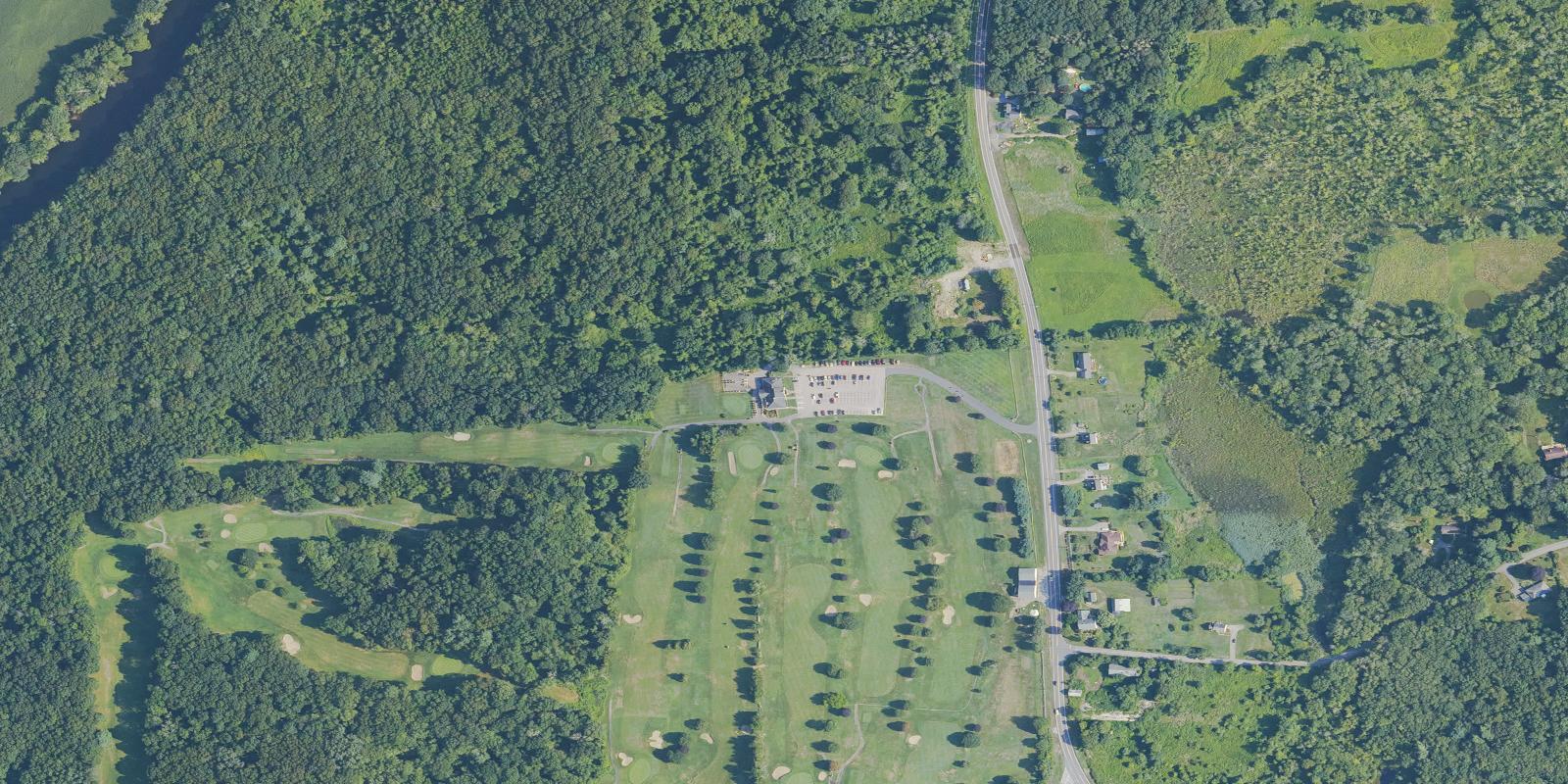Satellite view of River Ridge Golf Course