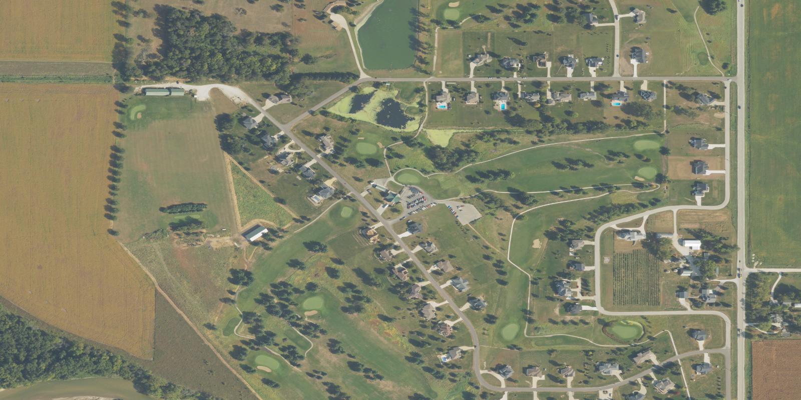 Satellite view of River Valley Golf Course