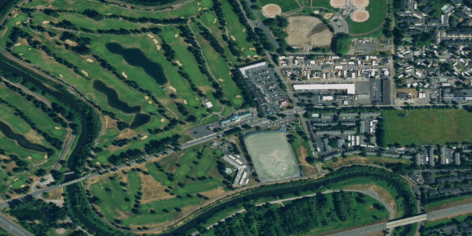 Satellite view of Riverbend Golf Complex - Par-3 Course