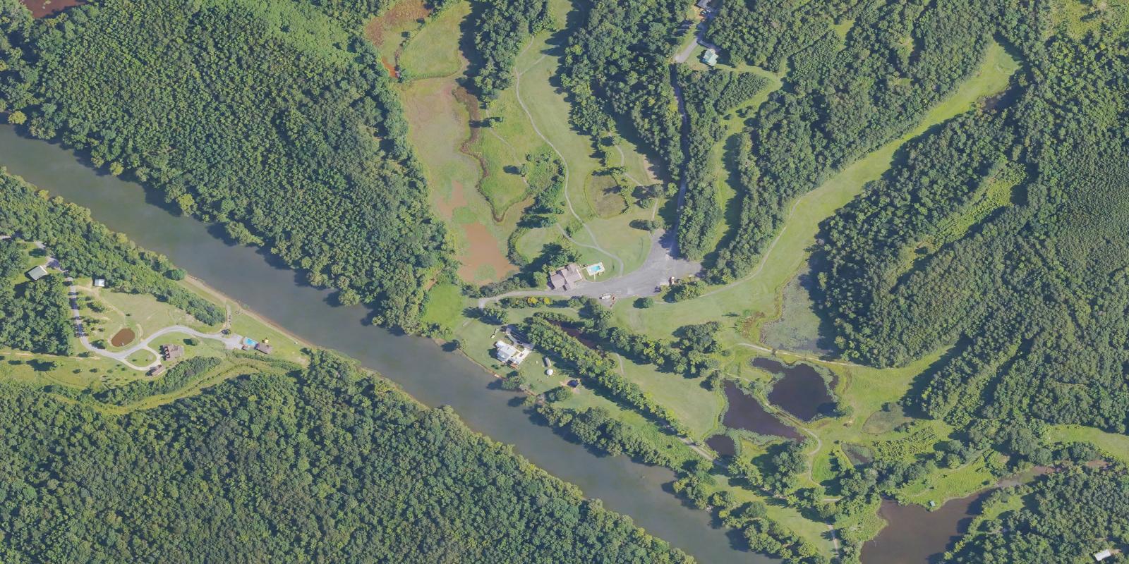 Satellite view of Riverbend Golf Course