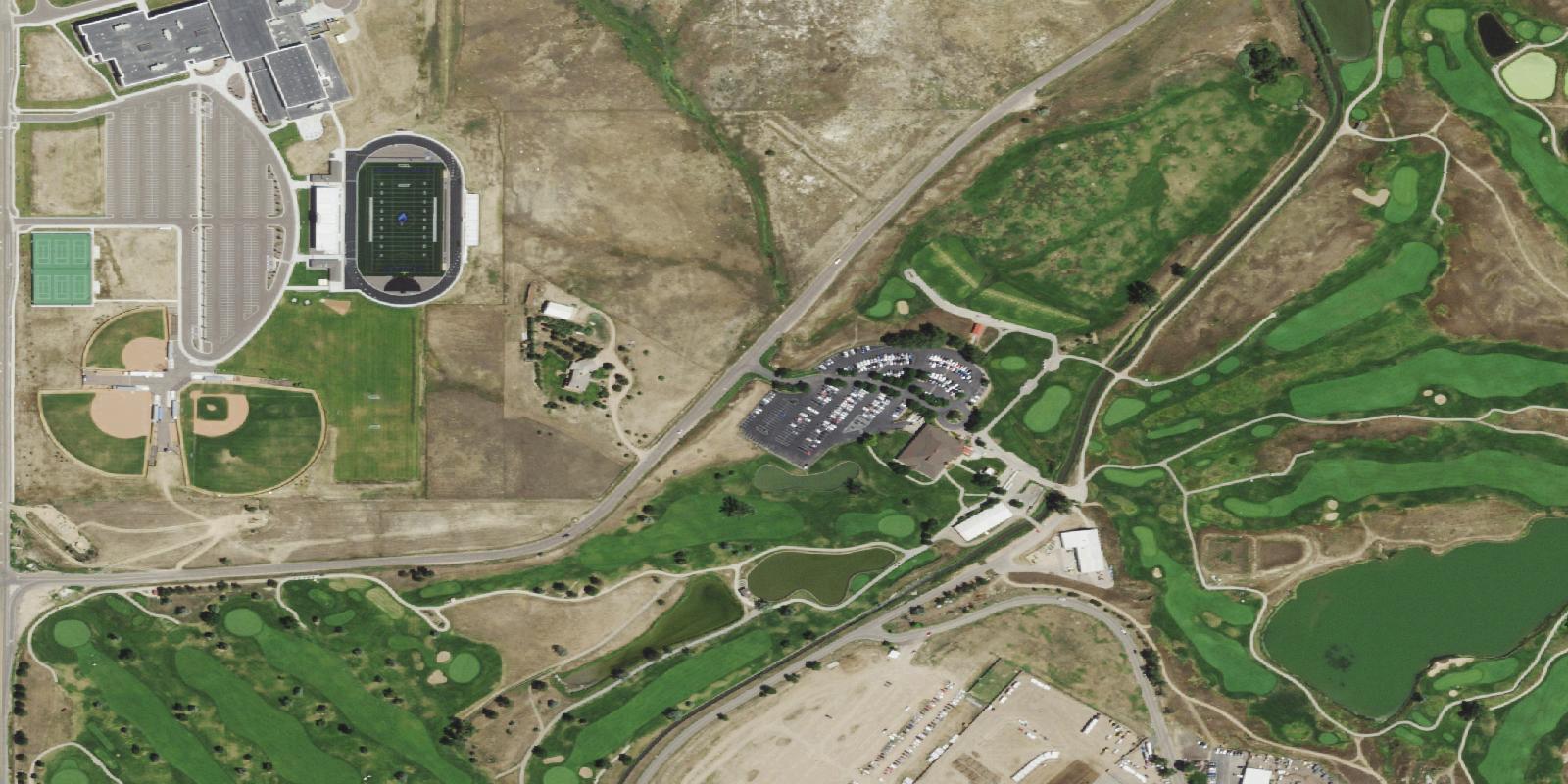 Satellite view of Riverdale Dunes Golf Course
