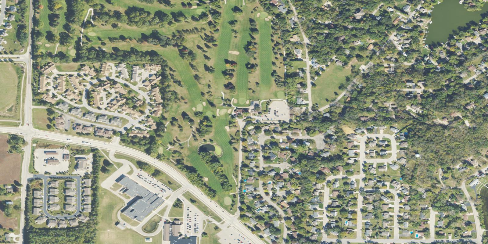 Satellite view of Rivermoor Golf Club