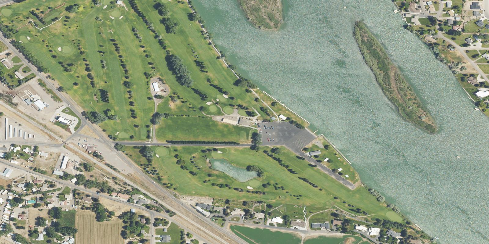 Satellite view of Rivers Edge Golf Club At Burley