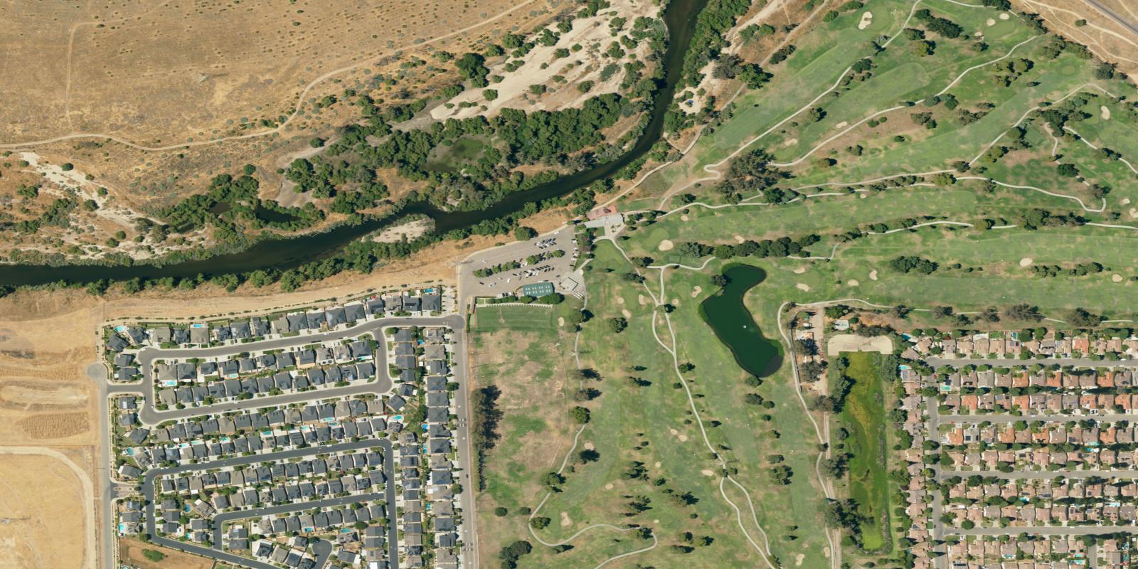 Satellite view of Riverside Of Fresno Golf Course
