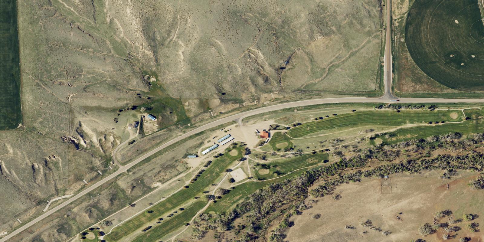 Satellite view of Riverside Recreation Golf Course