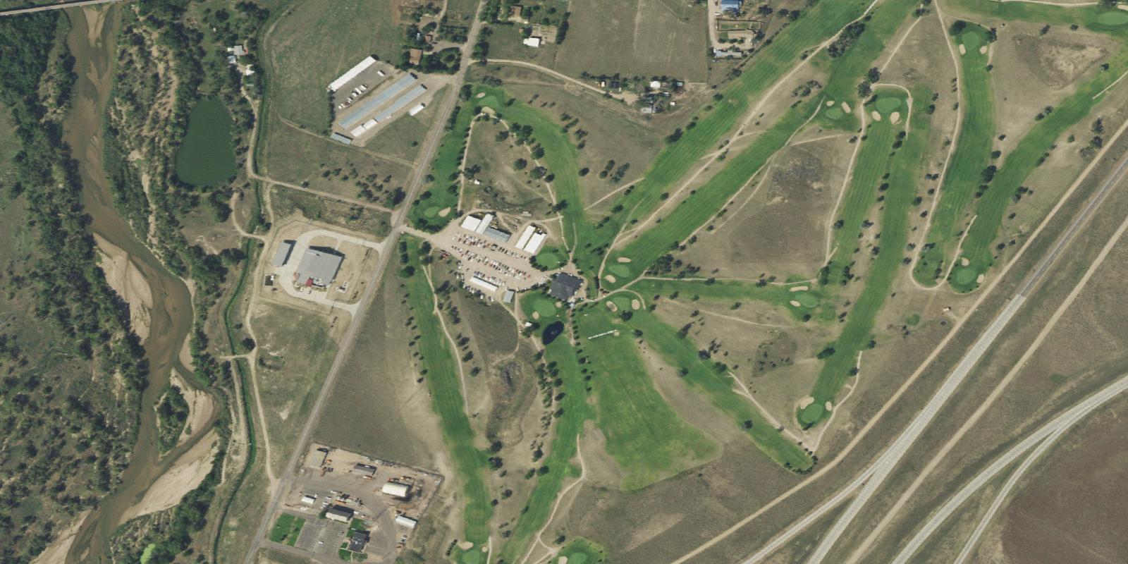 Satellite view of Riverview Golf Course