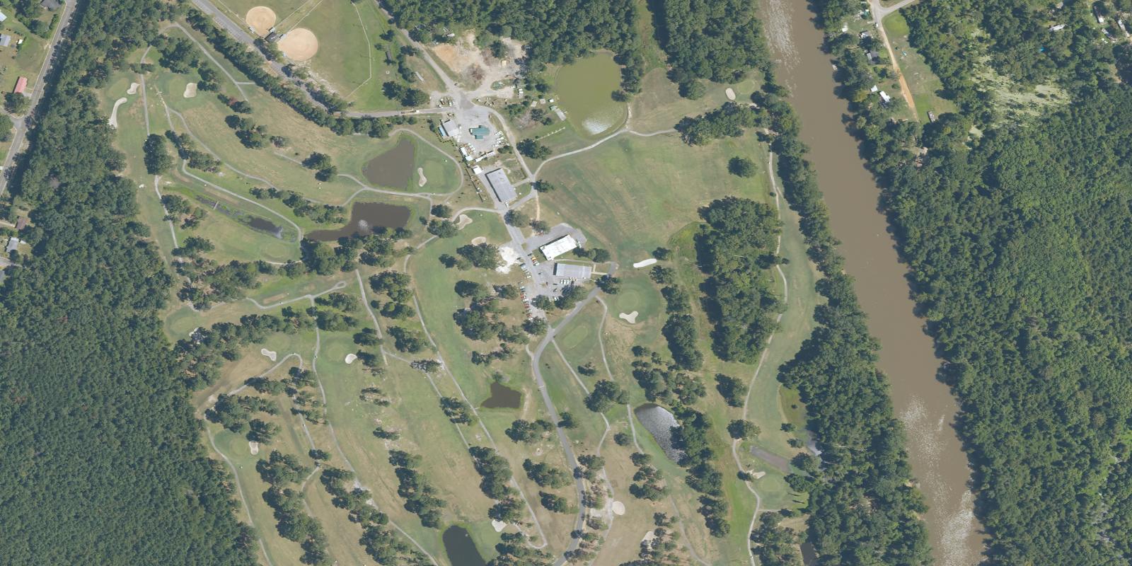 Satellite view of Riverview Park Golf Course