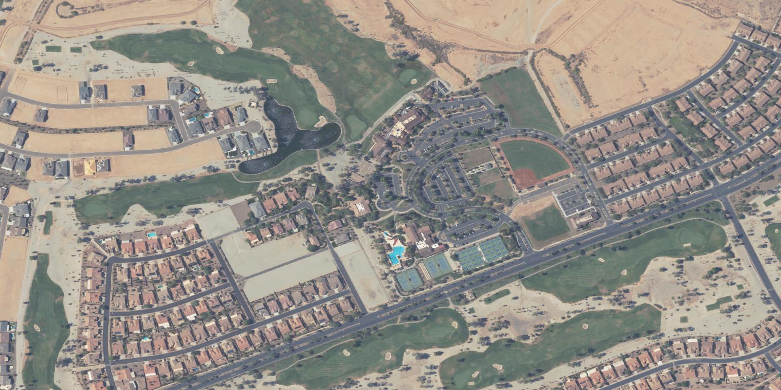 Satellite view of Robson Ranch Golf Club