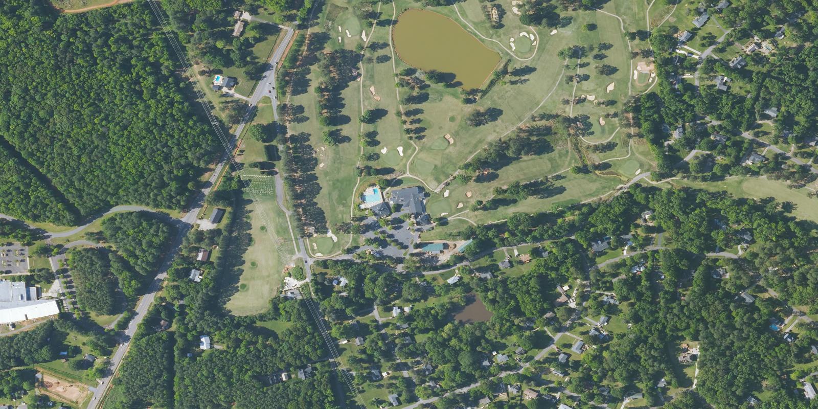 Satellite view of Rock Hill Country Club